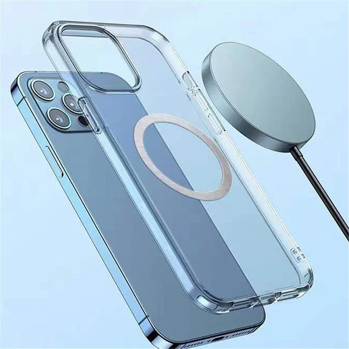 Phone Back Adapter Ring Self-Adhesive Iron Ring for Magnetic Wireless Charger - White - 2
