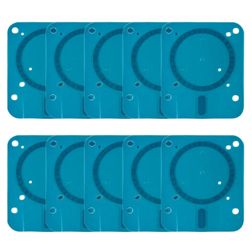 10Pcs Metal Plate for Phone Wireless Charging Rectangle Magnet Sticker with Adhesive - 1