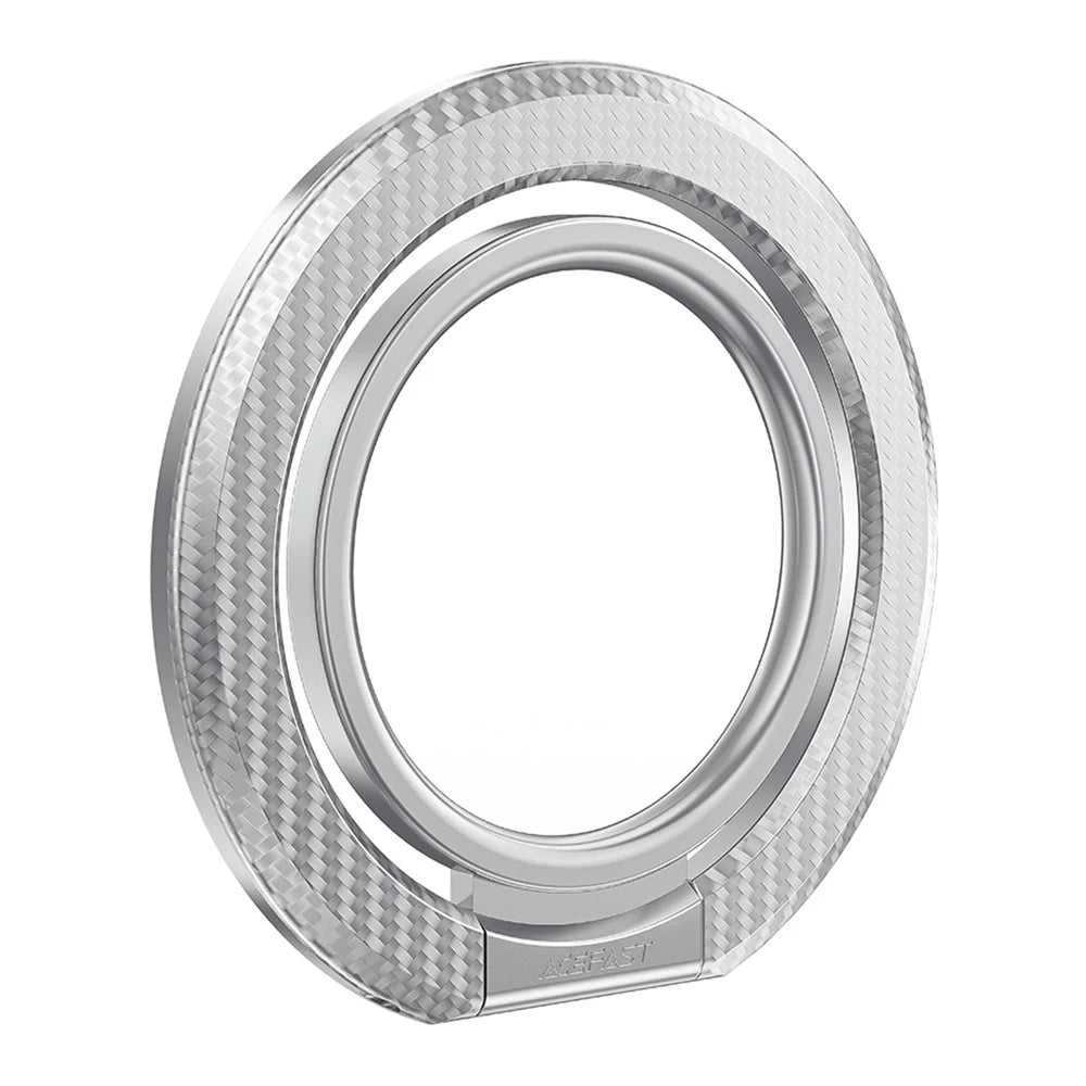 ACEFAST P1 For iPhone 15 / 14 / 13 / 12 Series Magnetic Ring Holder Aluminum Alloy Kickstand - Silver - 1