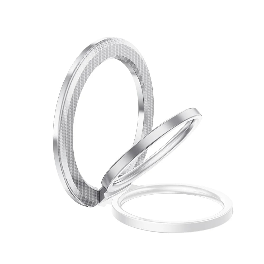 ACEFAST P1 For iPhone 15 / 14 / 13 / 12 Series Magnetic Ring Holder Aluminum Alloy Kickstand - Silver - 2