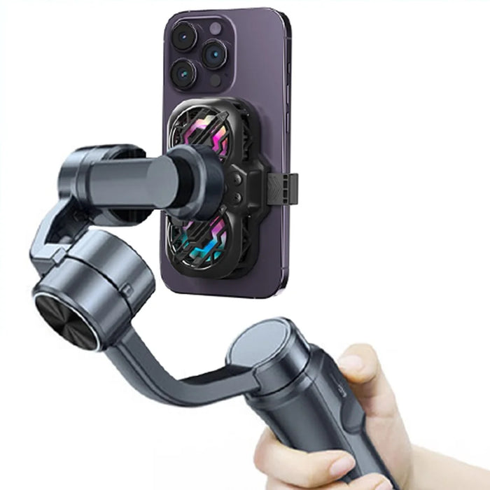 K11 Semiconductor Dual-Core Cooling Fan Smartphone Radiator with RGB Light - 3