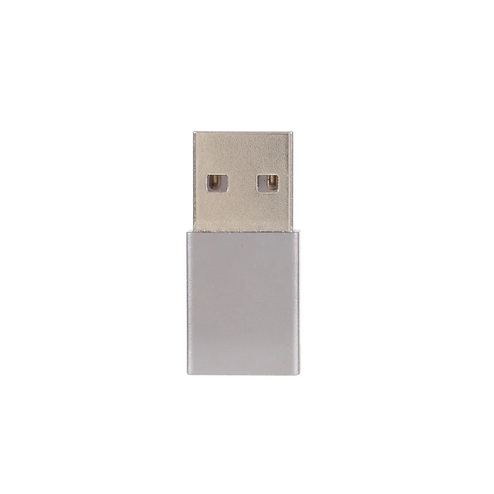 USB Type-C Female to USB Male Adapter Converter for Laptop Charger Power Bank - Grey - 2