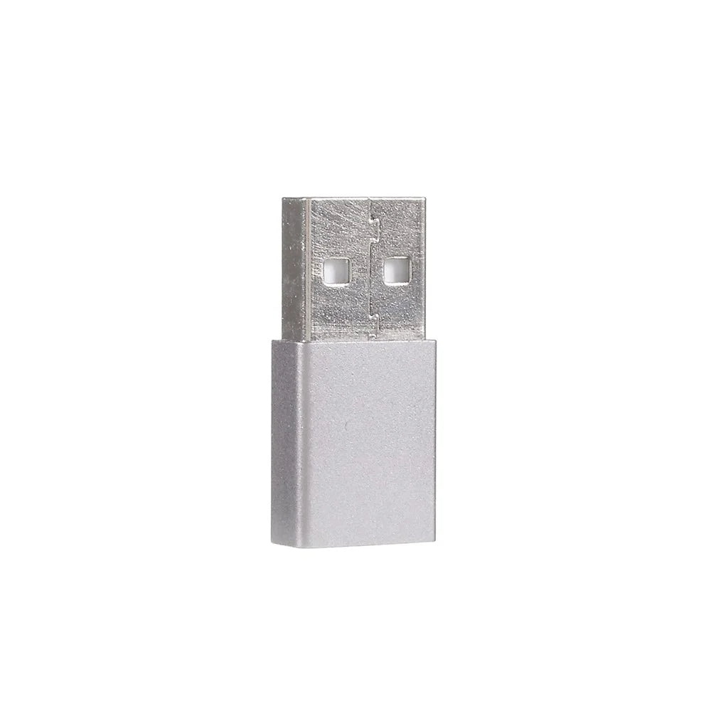 USB Type-C Female to USB Male Adapter Converter for Laptop Charger Power Bank - Grey - 3