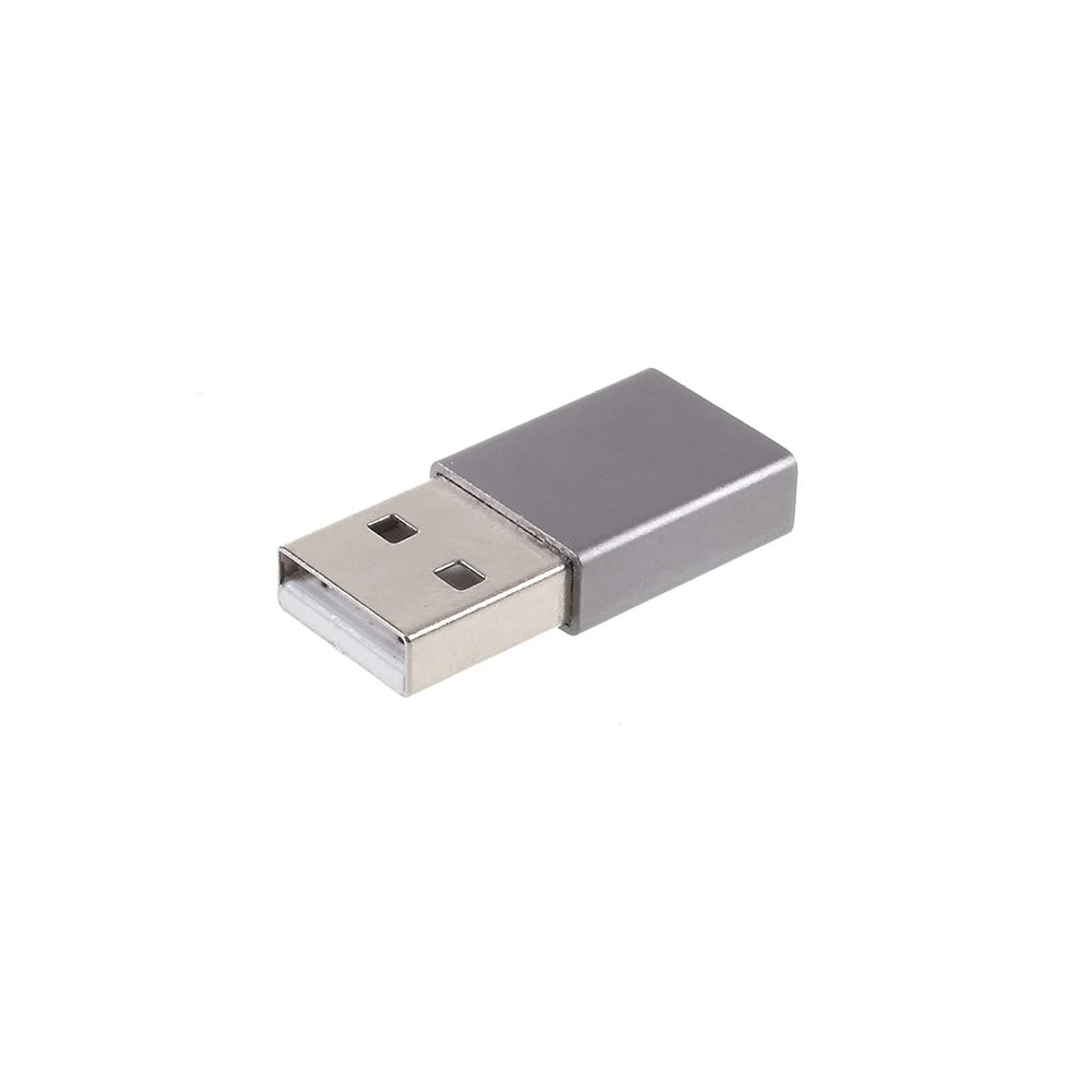 USB Type-C Female to USB Male Adapter Converter for Laptop Charger Power Bank - Grey - 4