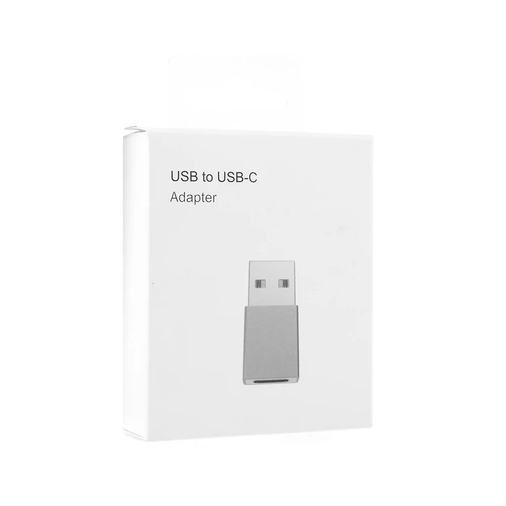 USB Type-C Female to USB Male Adapter Converter for Laptop Charger Power Bank - Grey - 5