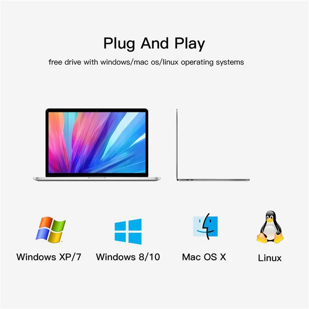 Multi-function Type-C to USB 2.0 OTG HUB for Multi-device Laptop Tablet, ETC. - 4