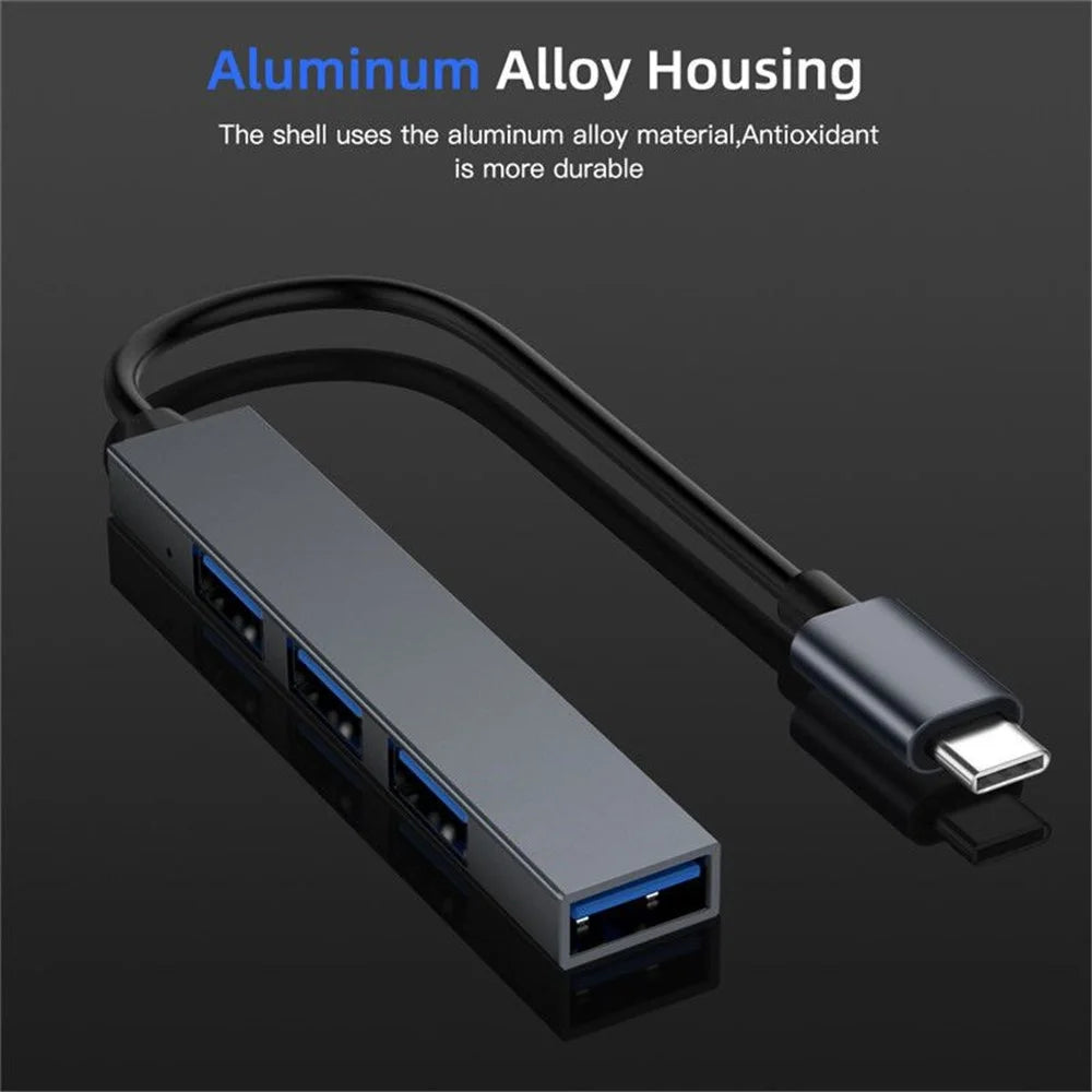 Multi-function Type-C to USB 2.0 OTG HUB for Multi-device Laptop Tablet, ETC. - 5