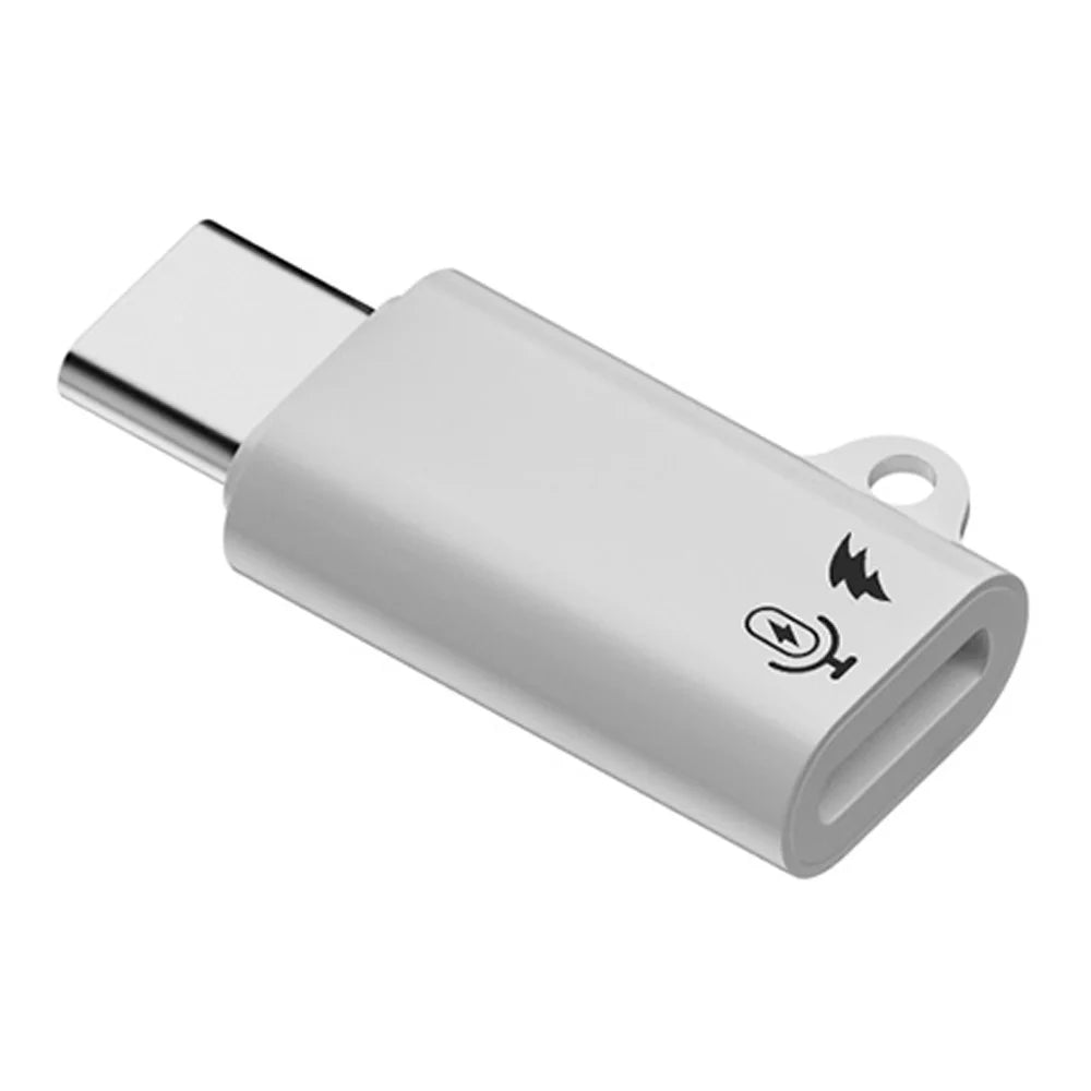 For iPhone Female Audio Adapter to USB-C Male OTG Converter (With Lanyard Loop) - 1