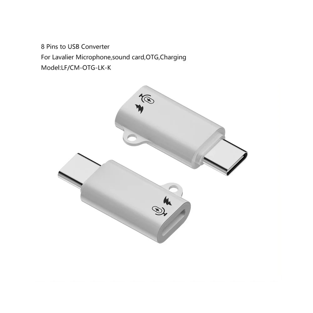 For iPhone Female Audio Adapter to USB-C Male OTG Converter (With Lanyard Loop) - 2