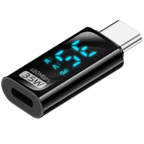 For iPhone Female Adapter to USB-C Male 35W Fast Charging Converter Support 480Mbps Data Transfer - 1