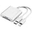 SD / TF Card Reader Driver Free Adapter with 8-pin + Type-C Cable for Apple and Android - 1