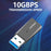 ADS-613 USB Male Adapter to Type-C Female 10Gbps Fast Data Transfer Converter - Tarnish - 5