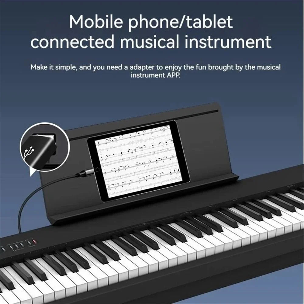 ADS-618 USB-C Female to Printer Male Adapter for Electric Piano, Printer, Scanner - Black - 7