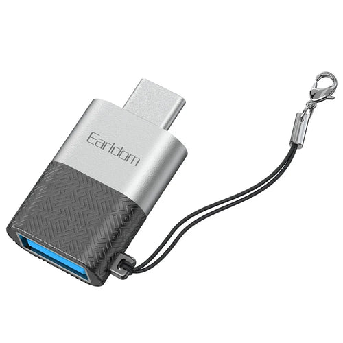 EARLDOM OT72 USB 3.0 Female to Type-C Male Mini Converter Aluminum Alloy OTG Adapter - 1