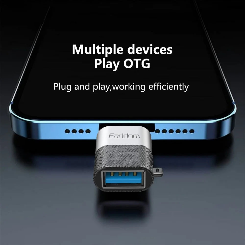 EARLDOM OT73 USB Female to Micro Male OTG Adapter Android Phone Tablet U-Disk Mouse Connector - 4