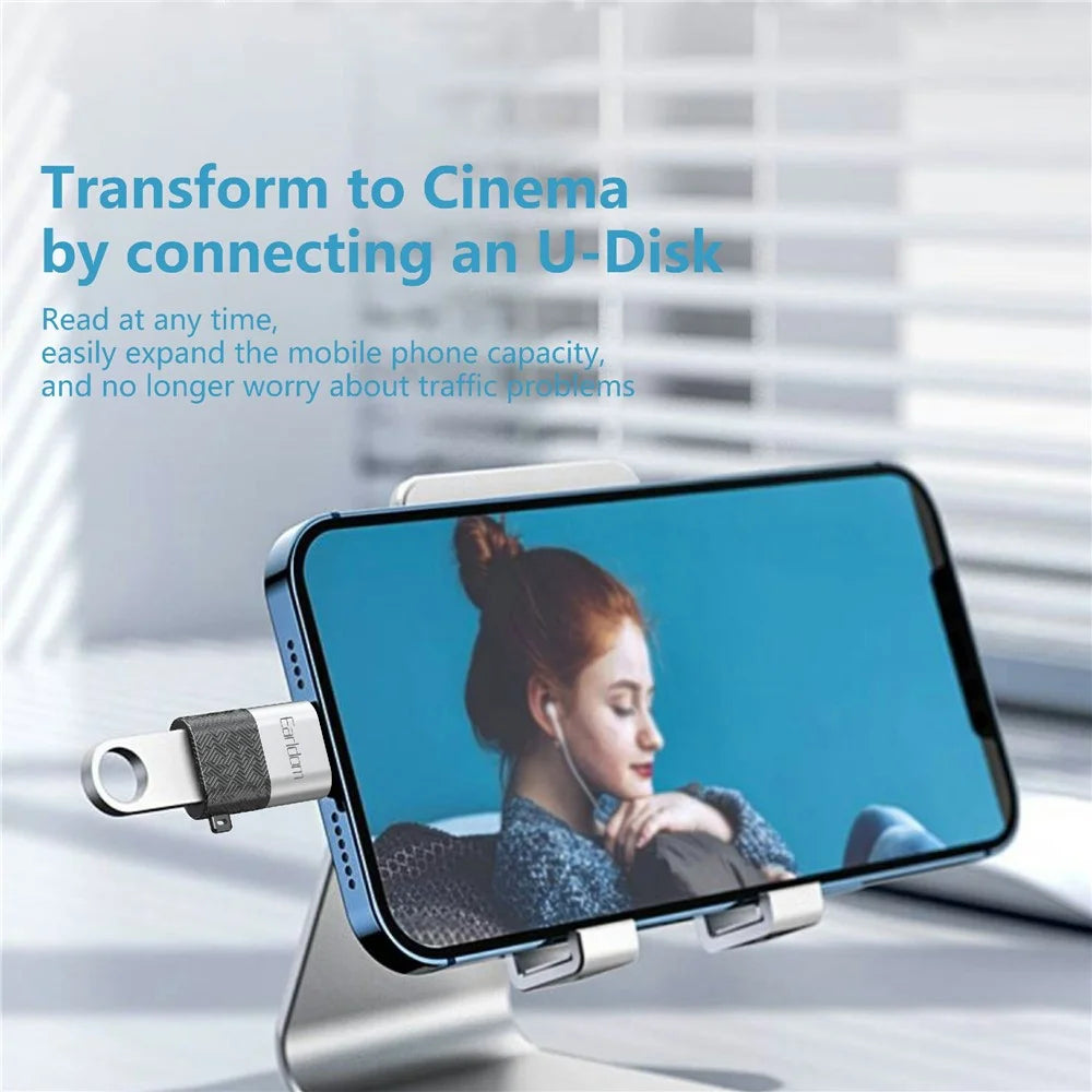 EARLDOM OT73 USB Female to Micro Male OTG Adapter Android Phone Tablet U-Disk Mouse Connector - 5