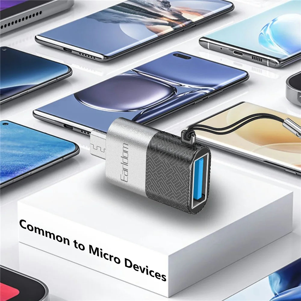 EARLDOM OT73 USB Female to Micro Male OTG Adapter Android Phone Tablet U-Disk Mouse Connector - 7