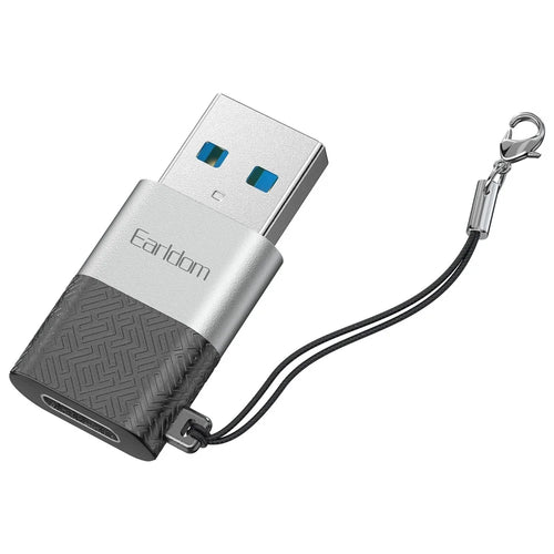 EARLDOM OT75 Type-C Female to USB Male Adapter Data Transfer Aluminum Alloy Converter - 1