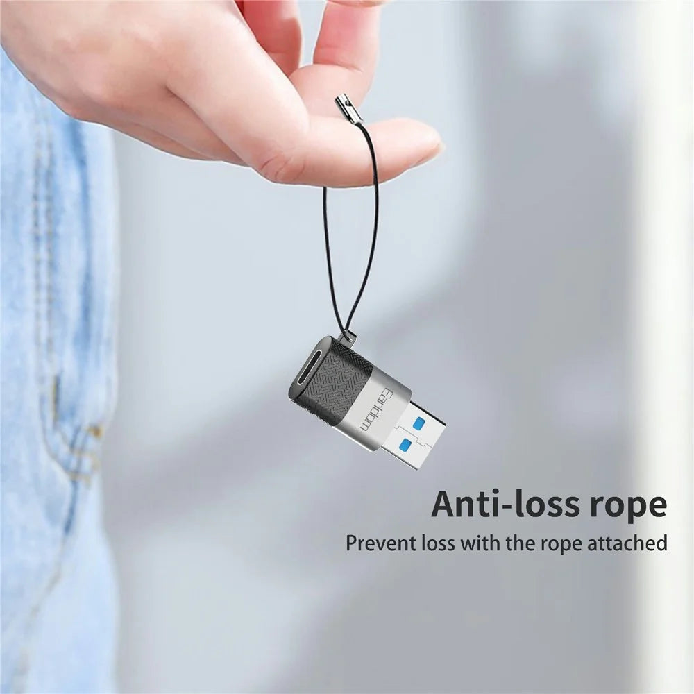 EARLDOM OT75 Type-C Female to USB Male Adapter Data Transfer Aluminum Alloy Converter - 4