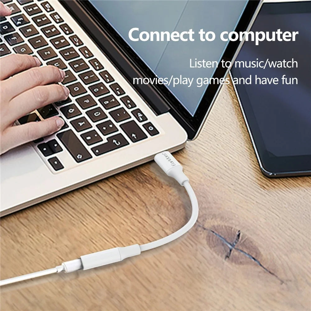 EARLDOM OT79 Type-C Male to 3.5mm Female Headphone Connection Adapter - 5