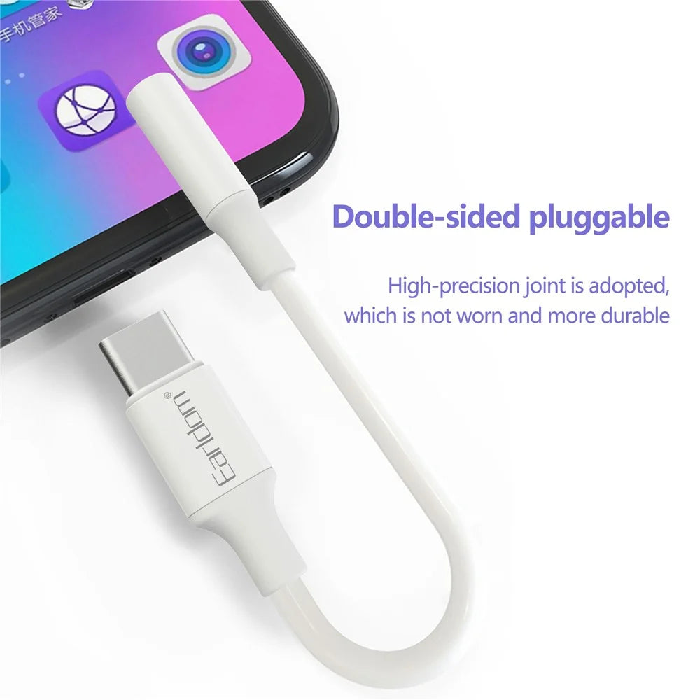 EARLDOM OT79 Type-C Male to 3.5mm Female Headphone Connection Adapter - 6