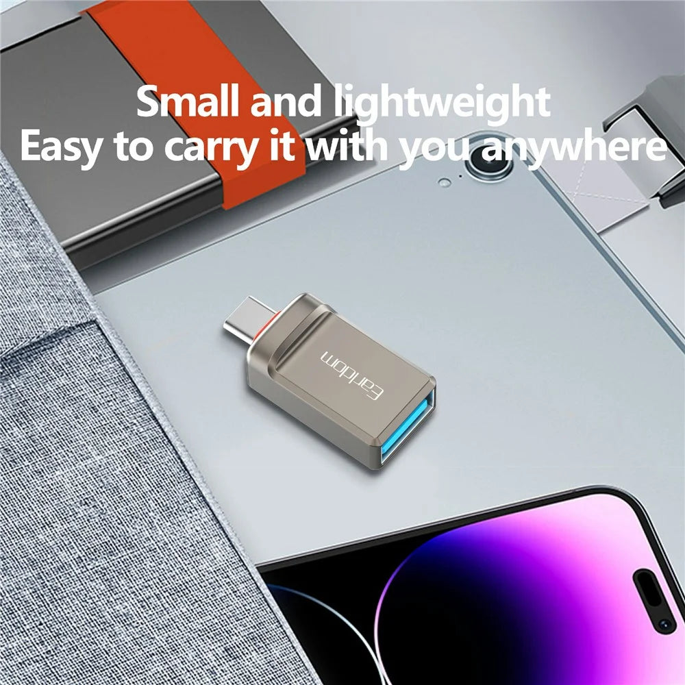 EARLDOM OT89C Type-C OTG Adapter USB-A 3.0 Female to USB-C Male Converter - 4