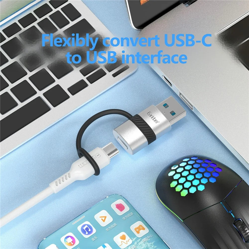 EARLDOM ET-OT91A Type-C to USB 3.0 Adapter USB-C Converter for iPhone 15 Series - 5