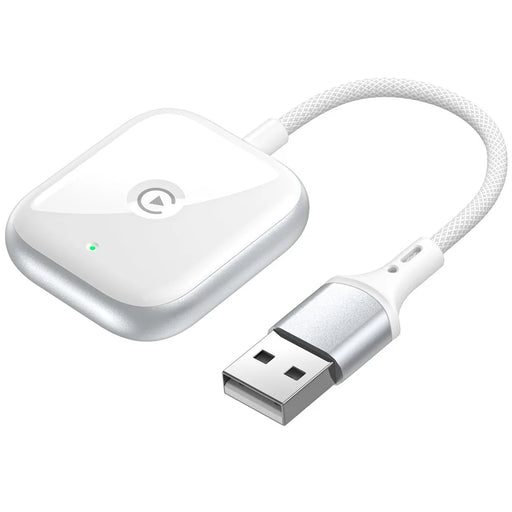 Car Wireless Carplay Adapter Wired to Wireless Carplay Dongle for iPhone - White - 1