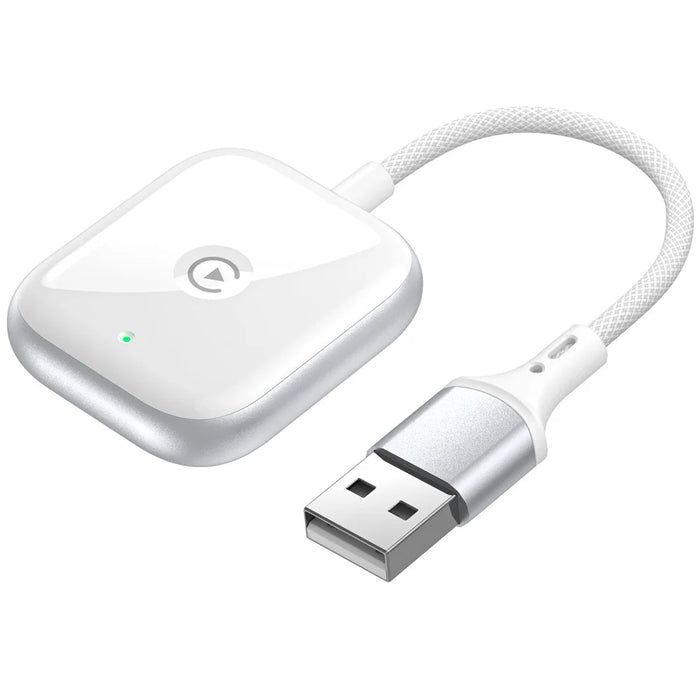 Car Wireless Carplay Adapter Wired to Wireless Carplay Dongle for iPhone - White - 1