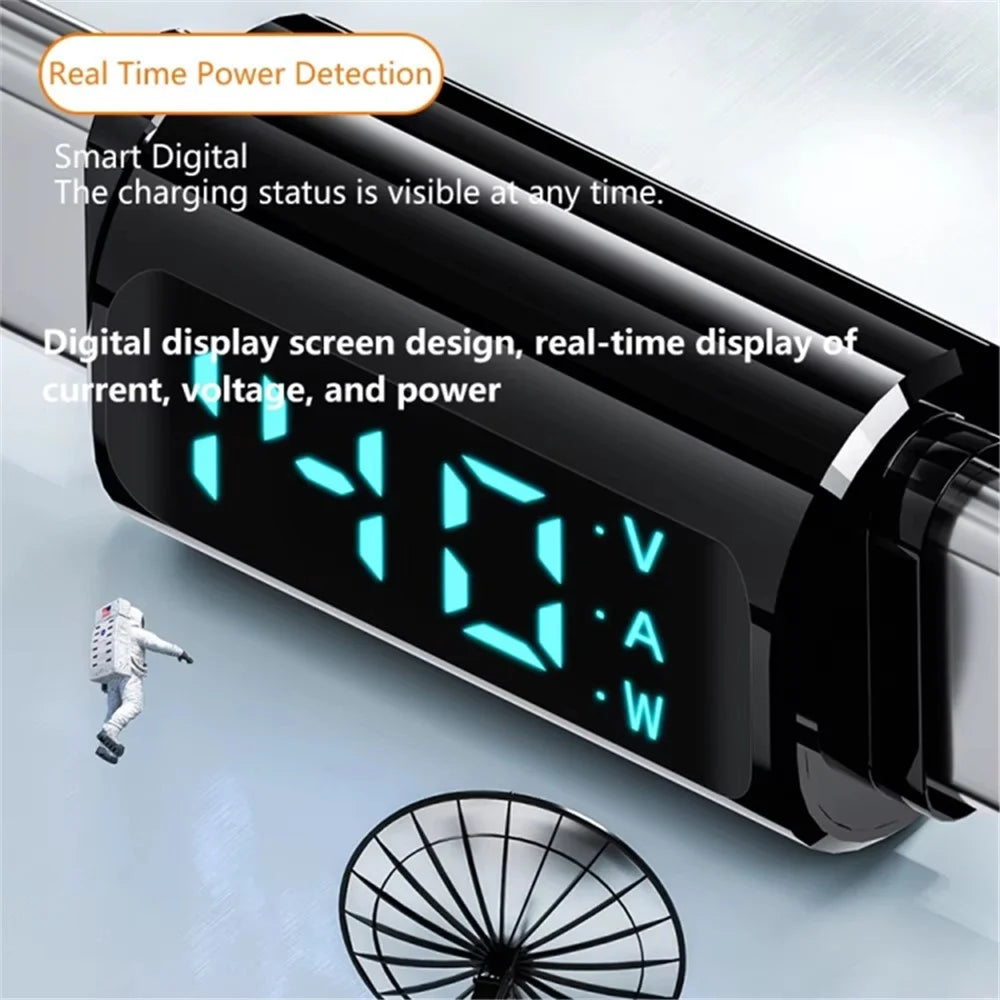 Type-C Male to Male 40Gbps PD 140W Digital Display Charging Data Transmission Adapter - Black - 2