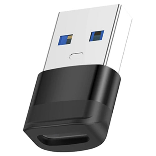 USB 3.0 Male to Type-C Female Converter 5Gbps Data Transmission OTG Adapter - Black - 1