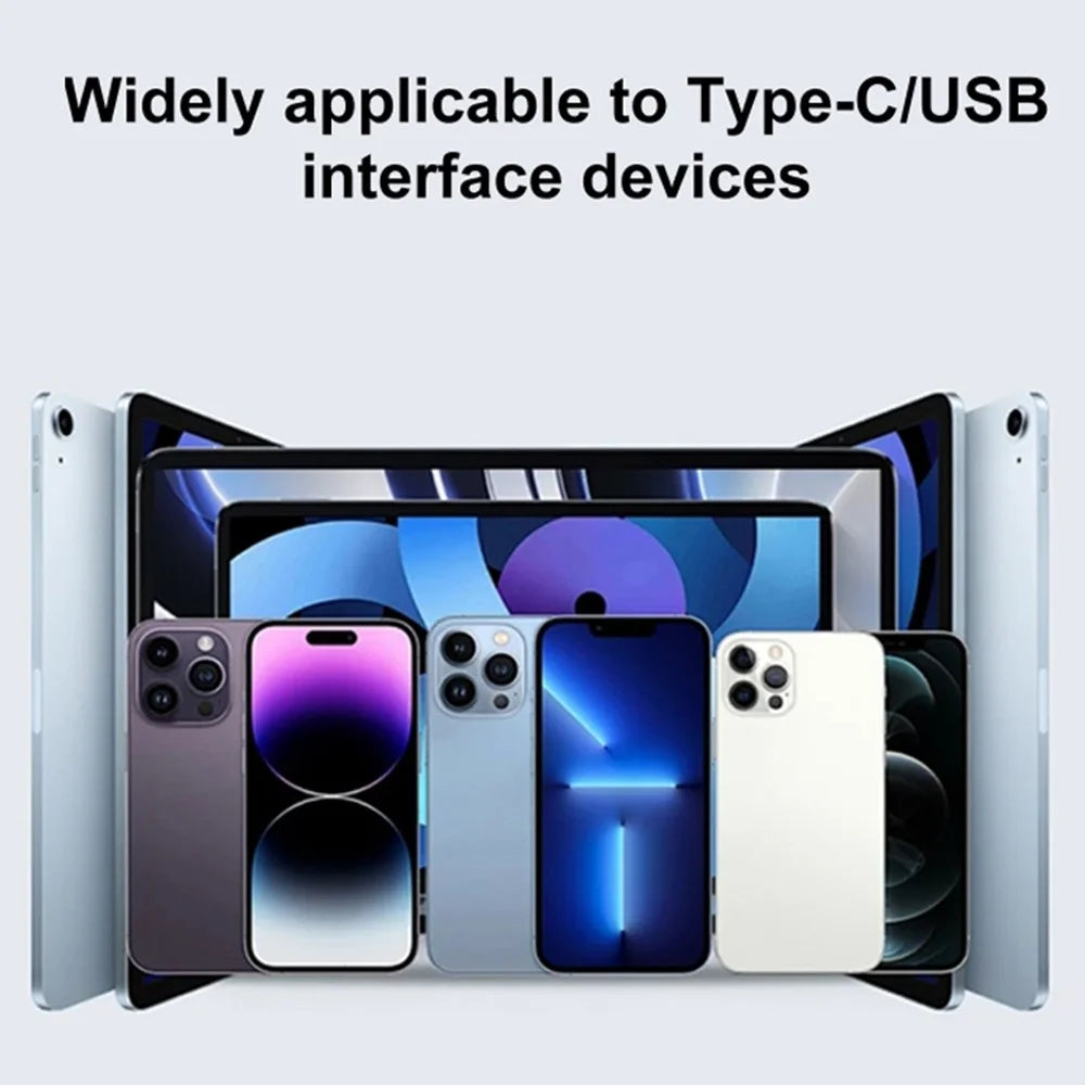 60W 10Gbps Data Transfer Adapter Digital Display USB-A to USB-A Mini Converter - 7