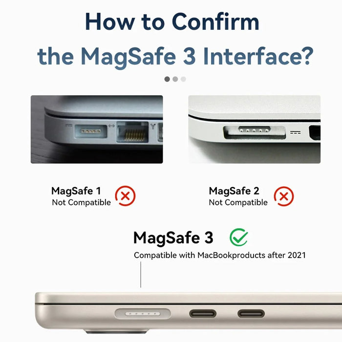 ESSAGER Type-C Female Adapter Compatible with MagSafe Magnetic Converter for MacBook - 6