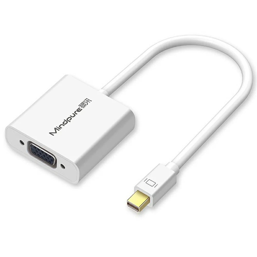 MINDPURE AD006 1080P / 60Hz Mini DP Male to VGA Female Adapter Cable for MacBook PC - 1