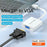 MINDPURE AD006 1080P / 60Hz Mini DP Male to VGA Female Adapter Cable for MacBook PC - 2
