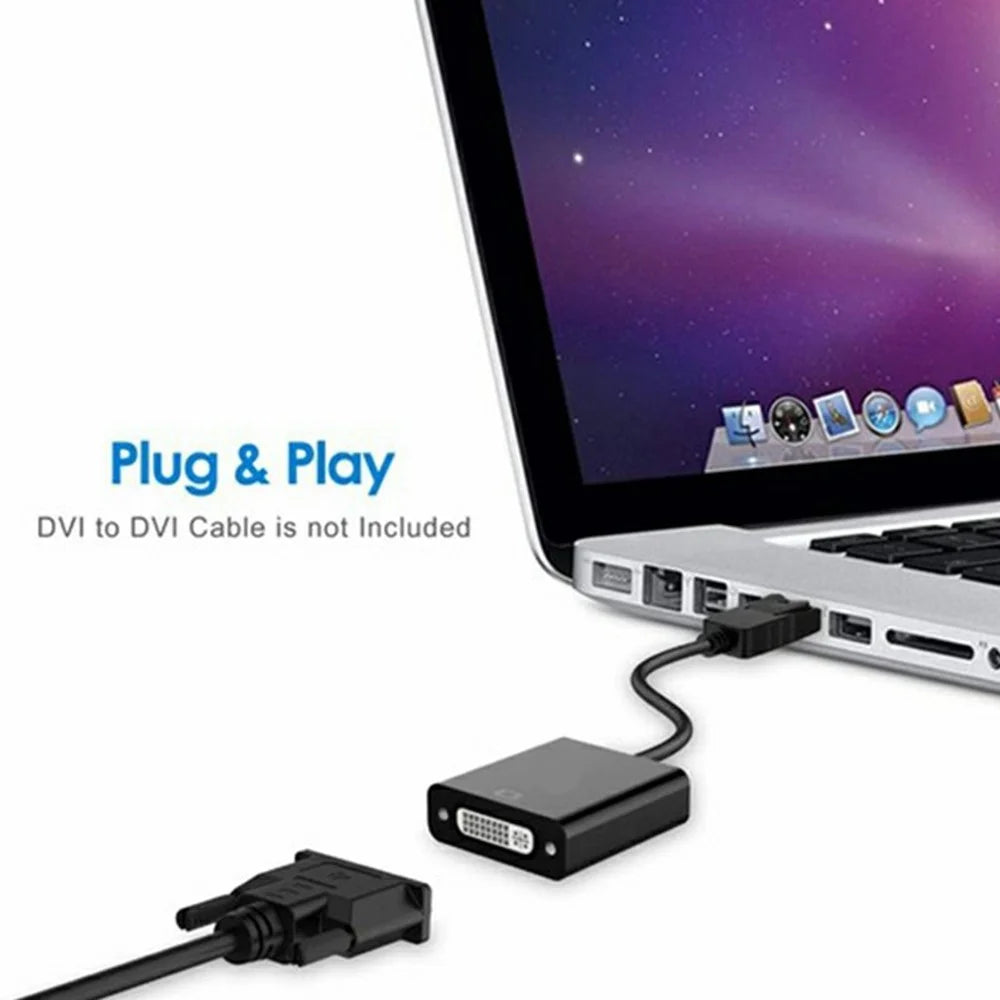 MINDPURE AD006 1080P / 60Hz Mini DP Male to VGA Female Adapter Cable for MacBook PC - 3