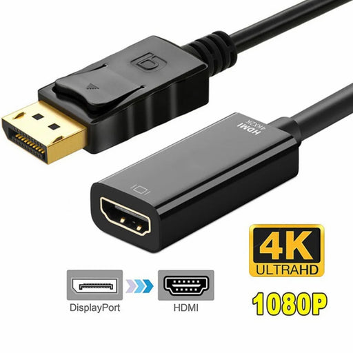 MINDPURE AD004 DP to HD Video Cable DP Male to HD Female 4Kx2K Converter Cord for Computer - 2