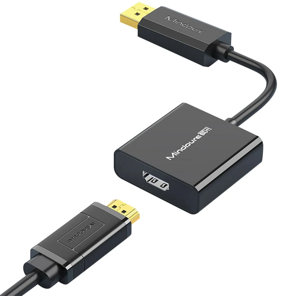 MINDPURE AD003 DP to HD 1080P Video Adapter DP Male to HD Female Converter Cord - 1