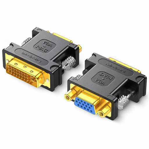 MINDPURE AD050 24+5 DVI Male to VGA Female HD Video Adapter Gold-Plated Converter - 1