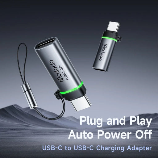 MCDODO OT-2450 USB-C to USB-C 100W Auto Power Off Adapter Data Transmission - 2