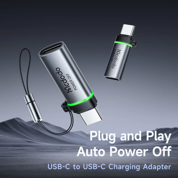 MCDODO OT-2450 USB-C to USB-C 100W Auto Power Off Adapter Data Transmission - 2