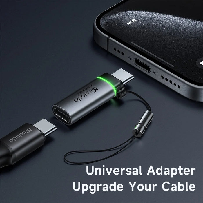 MCDODO OT-2450 USB-C to USB-C 100W Auto Power Off Adapter Data Transmission - 3
