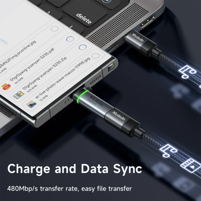 MCDODO OT-2450 USB-C to USB-C 100W Auto Power Off Adapter Data Transmission - 5