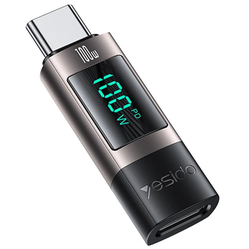 YESIDO GS24 CTOC 100W Fast Charging USB-C Extender Adapter Type-C Male to Female Converter - 1
