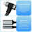 8 Pin / Type-C to Type-C + 3.5mm Audio Converter Nylon Braided Cable Support 10W Fast Charging - Grey - 6