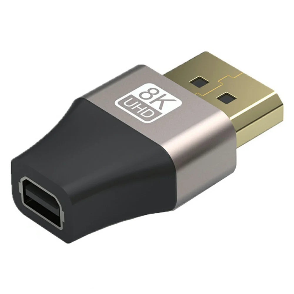 Compatible with Thunderbolt 2 8K / 60Hz Mini DisplayPort Female to DP Male Converter Mini Adapter - 1