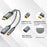 CABLECREATION CD0857 2-in-1 Type-C Gold-Plated Male to Type-C Female + 3.5mm Female Adapter Cable - 3