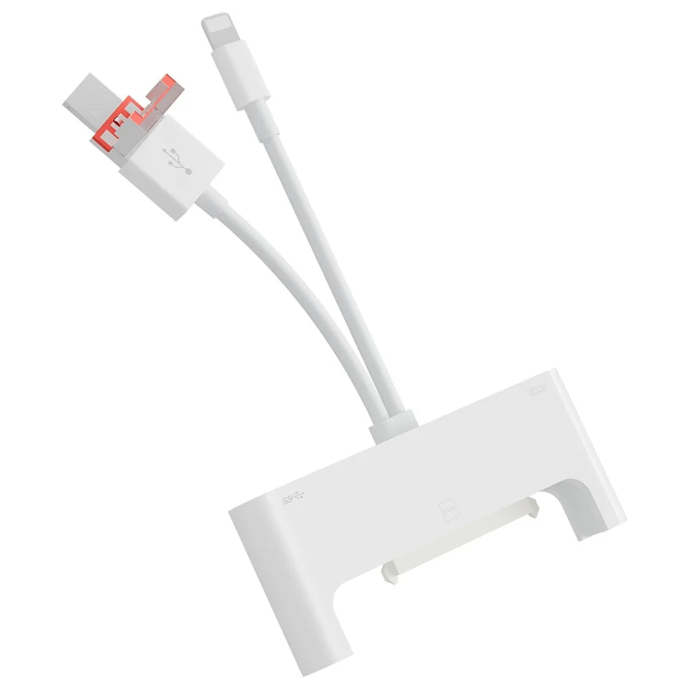 NK-1046TL Pro 3-in-1 USB + Type C + iP to SATA Fast Data Transfer Multi-Function Adapter - 1