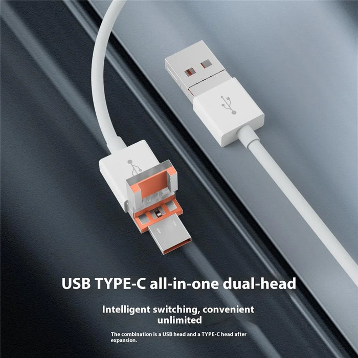 NK-1046TL Pro 3-in-1 USB + Type C + iP to SATA Fast Data Transfer Multi-Function Adapter - 7