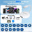 020-6-1 USB Plug Carplay Adapter with HD Female Port Wireless Multimedia Player for iPhone - White - 4